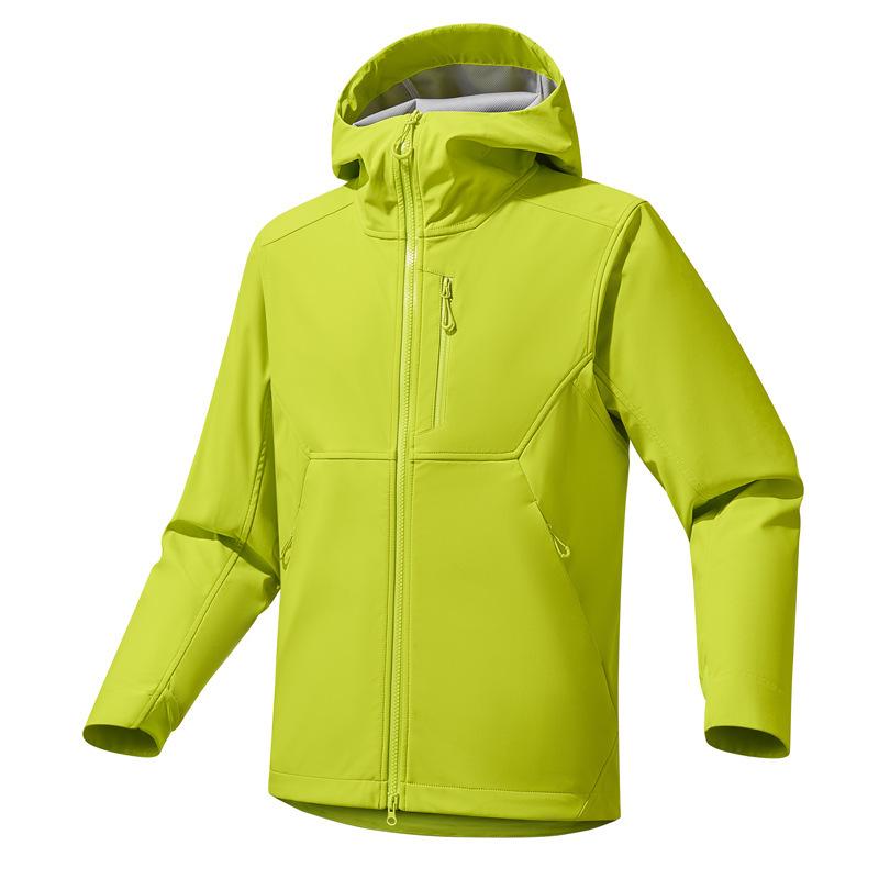Soft Shell Jacket Men's and Women's Same Windproof Mountaineering Hiking Jacket Autumn and Winter Waterproof Functional Jacket Snow Mountain Clothing