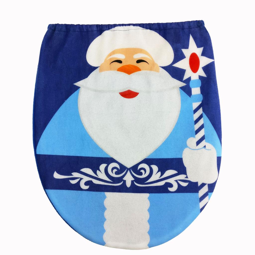 Cute Christmas Toilet Seat Covers Creative Santa Claus Bathroom Mat Xmas Supplies for Home New Year Navidad Gift Decoration