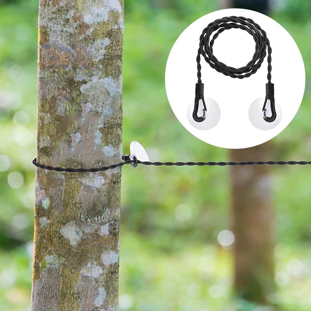 Camping Clothing Clothesline Powerful Suction Cup Stretch Clothes Line With Hooks Easy Installation Laundry Rack For Bathroom