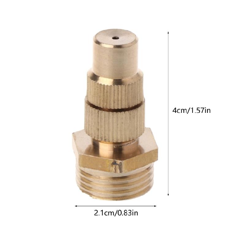 Brass High Atomization Nozzles Gardenings Misting Spray Nozzles Cooling Watering