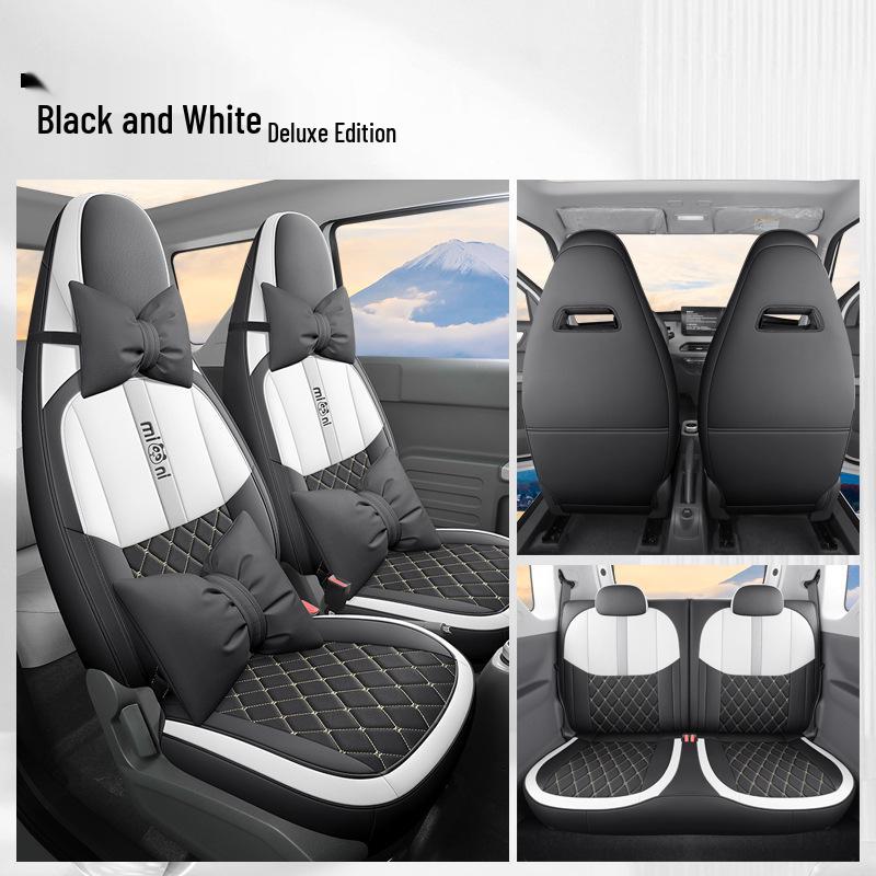 Panda MINI Universal Breathable Car Seat Cover – Cute, Wear-Resistant, Perforated, Four-Season Compatible