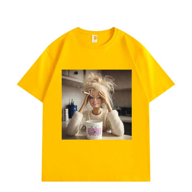 Funny Doll Face Meme Graphic T Shirts Men Women Clothing High Quality Fashion T-shirts Summer Loose Short Sleeve T-shirt