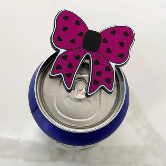 Soda Can Opener Bow Keychain Beverage Can Top Ring Opening Tool Bow Key Ring Pendant Backpack Bag Purse Charm