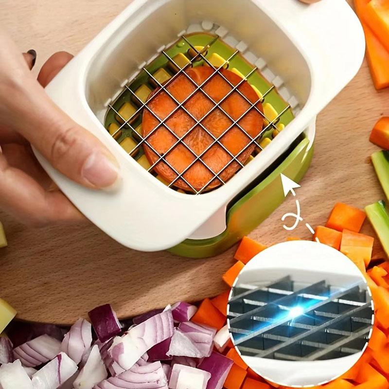 New Multifunctional Grain Cutter Household Kitchen Fruit and Vegetable Hand Pressure Cucumber Cutting Machine Potato Cutting Machine