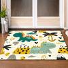 Adorable Dinosaur Floor Mat – Washable Soft Rug with Cartoon Design, Non-Slip PVC Backing for Indoor/Outdoor Use