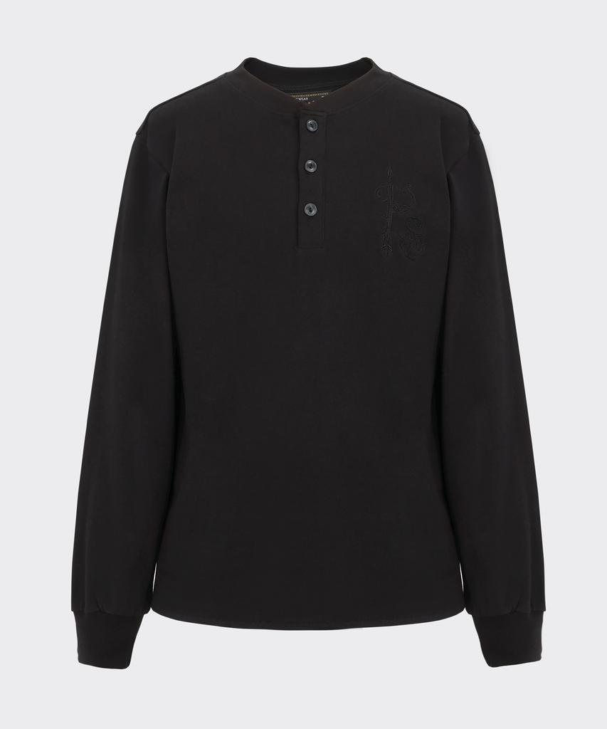 PEERLESSNESS Collins Black Henley