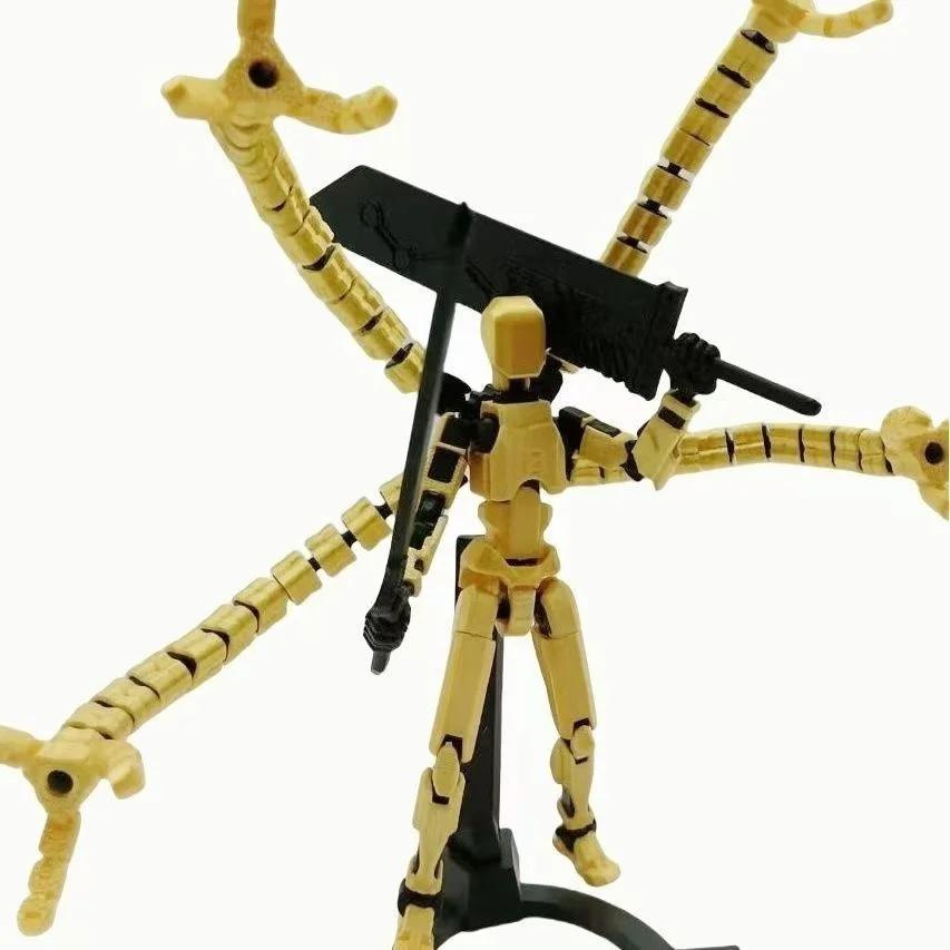 

Фигурка робота с аксессуаром в виде длинных щупалец, подвижные суставы, 3D-печатная модель робота, игрушка, шарнирная фигурка-манекен DIY with weapons