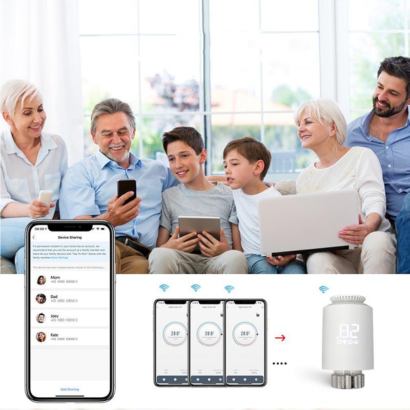 Thermostat Heizkörperventil Programmierbarer Temperaturregler APP Fernbedienung