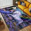 Unicorn Fantasy Living Room Nonslip Area Rug Soft Carpet For Bedroom Game Playroom Sofa Office Home Decor Doormat Christmas Gift