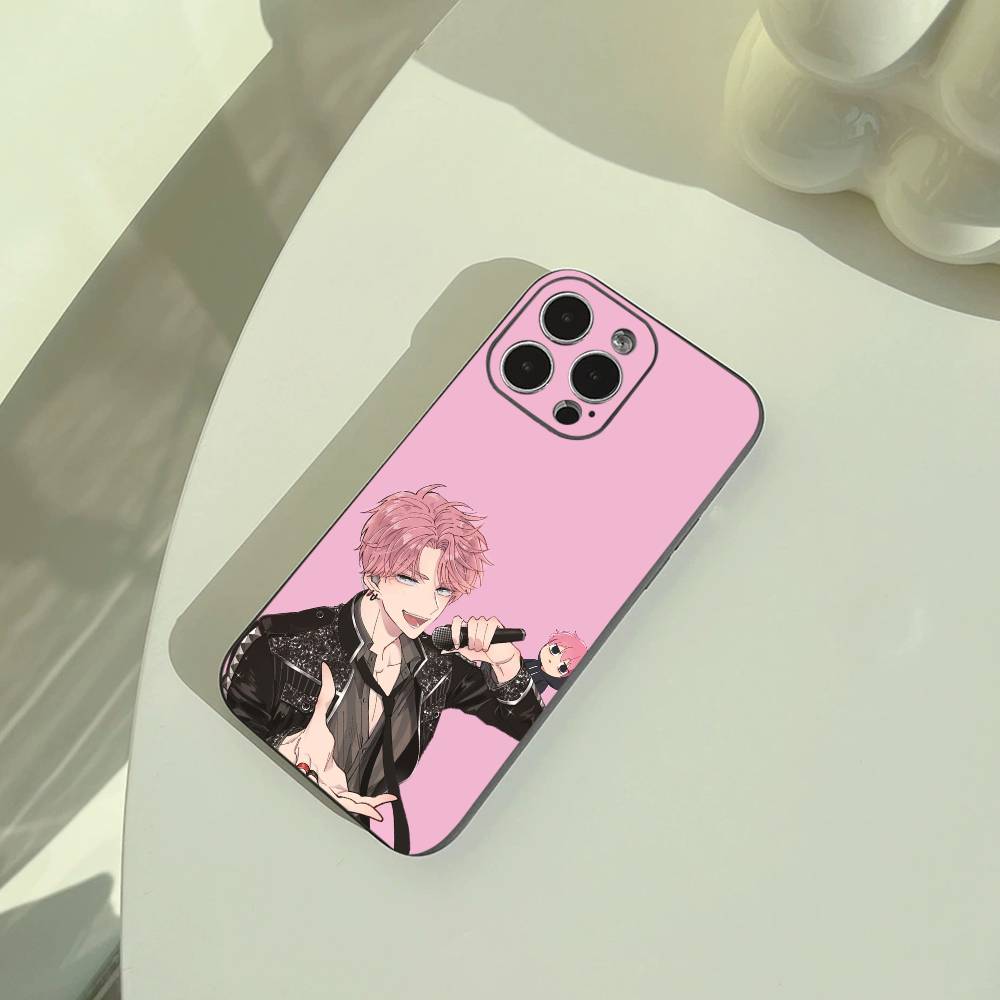 F-Fukuhara Tamon Anime Portrait Phone Case For iPhone 17,16,15,14,13,12,11 Pro Max, Lightweight and Practical Soft Black Cover