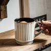 Lotte Retro Relief Cup Ceramic Water Cup Coffee Shop Catering Shop Coffee Cup Outlet