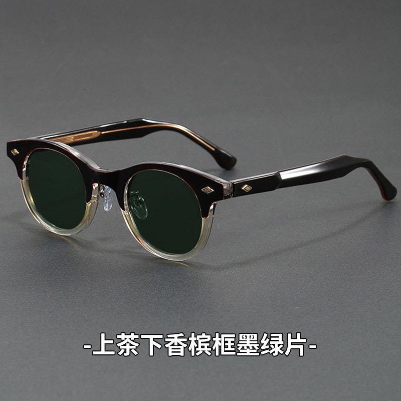Vintage Round Sunglasses for Women Men Luxury Brand Sun Glasses Female TR90 Fashion Glasses Frame High Quality Travel Eyewear