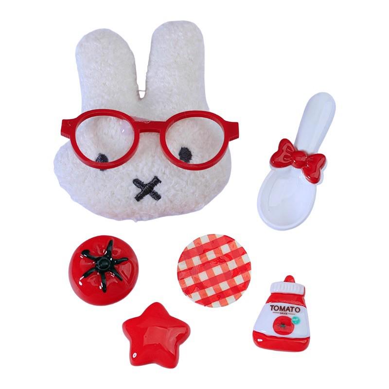 Xiaohongshu-Style Shoe and Hair Accessories: Hole Shoes Decorations, Hair Clips, Ties, Refrigerator Magnets