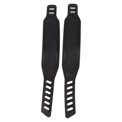2PCS Exercise Bike Pedal Straps Plastic Adjustable Length Universal Bike Pedal Toe Clips Strap for Home Gym Cycling