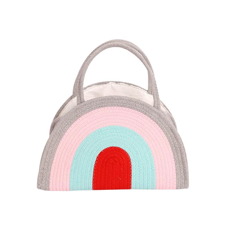 Cotton Rope Woven Tote Baby Diaper & Storage Bag