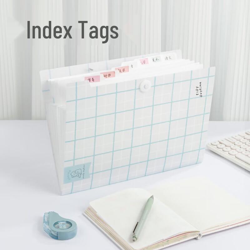 Deli A4 8-Pocket Accordion File Folder