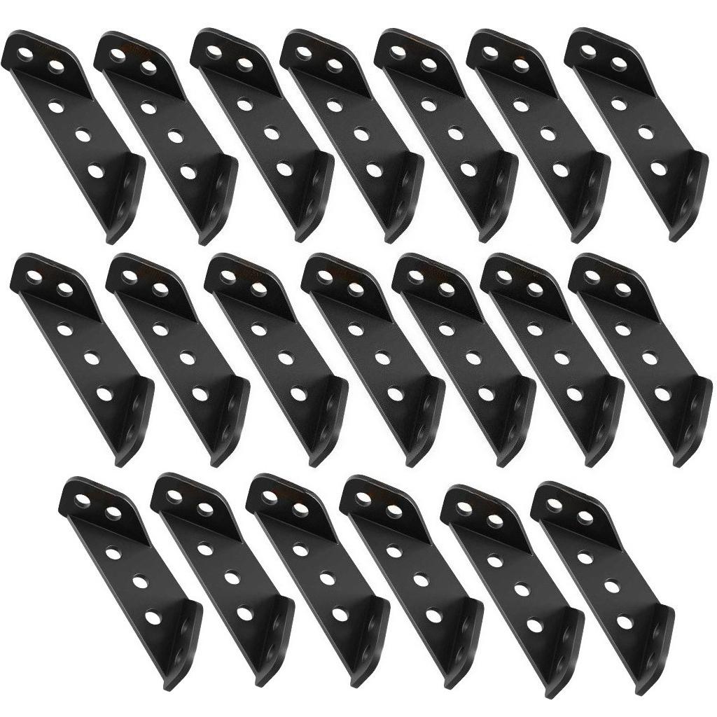 20PCS Stainless Steel Multi-functional Corner Code 90-degree Right-angle Cabinet Reinforcement Accessory Three-sided Fixator