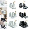 Bath Bathroom Accessory Kit CERAMIC Marble Pattern Lotion Dispenser Soap Dish Great Gift for Family, Friends