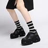 Small Height-enhancing Shoes for Women, Fashionable, Star-studded Rhinestones, Autumn Thick-soled, Light Luxury Low-top Shoes