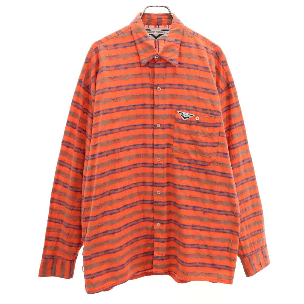 LONGUE DISTANCE 80s Vintage Made in France Overall handle Long sleeve shirt Men's Used