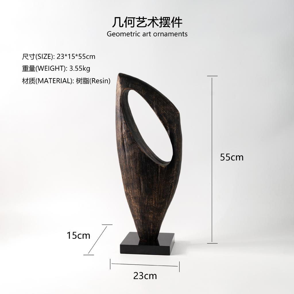 Resin Handicraft Abstract Hollow Art Sculpture Abstract Decorative Objects Decorative Figurines Home Decoration Accessories