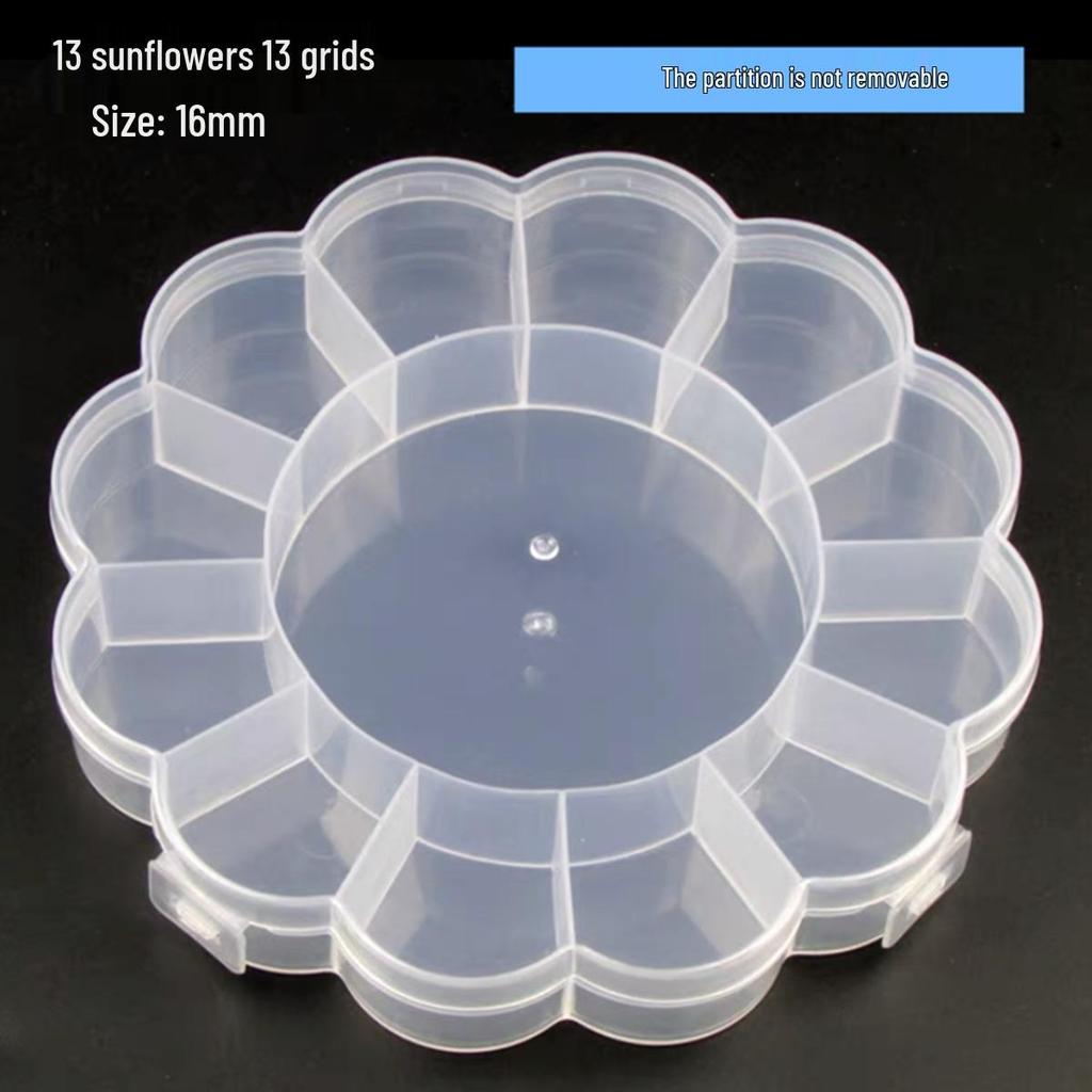 Nail Art & Jewelry Storage Box: 10 or 24 Small Grids for Drills & Ornaments