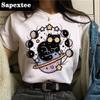 2024 Summer New Cute Cat Ladies Fashion Ladies Tshirt Girls Harajuku Casual White Shirt Tshirt Clothes