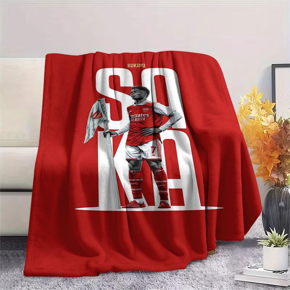Bukayo Saka Fire Blanket, High quality Comfortable for All Seasons, Home Decor, Warmth and Comfort