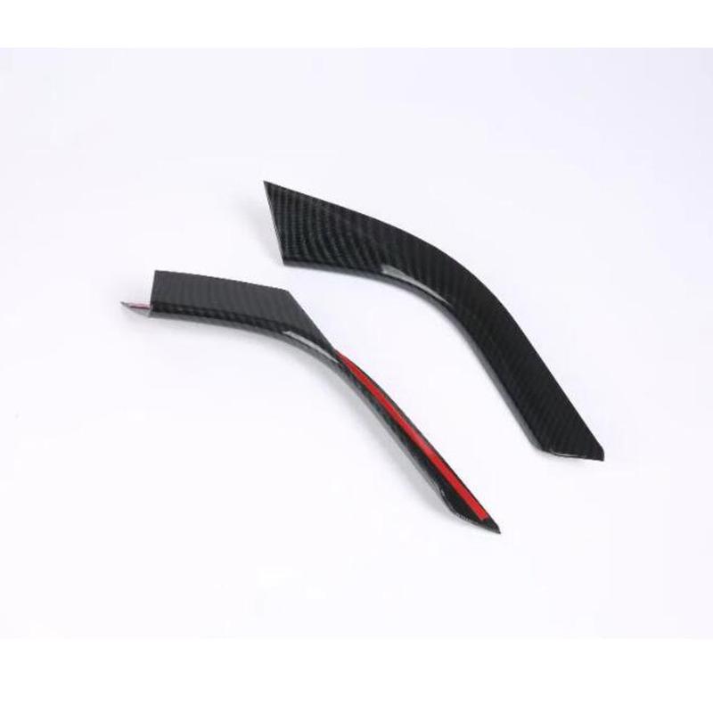 For SUBARU XV 2018 Cover Carbon Fibre Interior Middle Front Shift Stall Paddles Cup Lamp Trim Hoods 2pcs