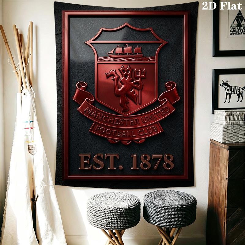 Manchester Logo Threepiece Set 1 Duvet Cover 2 Pillowcase Without Core Duvet Cover And Pillowcase Soft And Comfortable