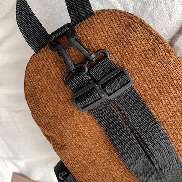 Mochila Veludo Rucksack Cor Sólida Bolsa Escolar para Trabalho Escola Biblioteca