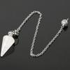 Růženín Přírodní Kámen Léčivý Krystal Kuželové Kyvadlo Amulet Reiki Kyvadlo Přívěsek
