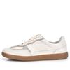 Men's Genuine Leather Retro White Casual Sneakers - Versatile German Training Style