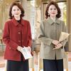 Elegant Mom's Wool Coat - Autumn/Winter Fashion Double-Sided Short Jacket