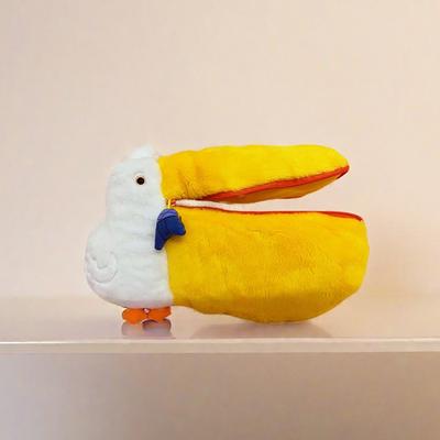 Pelikan Niedliche Federmäppchen Plüsch Make-up Tasche Stiftetasche Aufbewahrungstasche für Schreibwaren Null-Geldbörse Cartoon Mäppchen Schulsachen