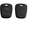 Schwertloses Schlüssel-Ersatzgehäuse, kompatibel mit Citroen C1 C2 C3 C5 Xsara Saxo Berlingo Picasso, Schwarz, 2 Tasten