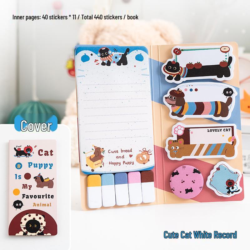 Girly Heart-Shaped Sticky Notes with Irregular Designs - High Value Adhesive Tabs for Creative Classification