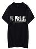 Zior Park T-Shirt Rundhals Kurzarm T-Shirt unisex Wounisex Streetwear Druck Lässig Mode Harajuku Hip Hop