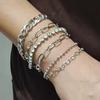 Hot-selling retro creative multi-element chain jewelry femininity versatile claw chain brick multi-layer bracelet set