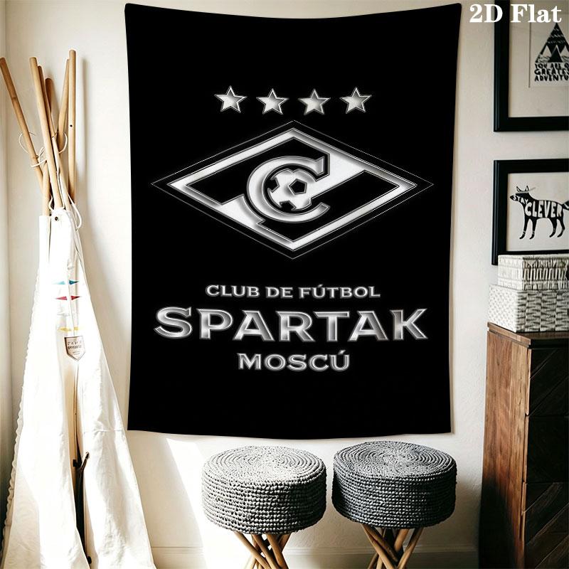 Spartak Moscow Gleam Wall Hanging Printed Fabric Blanket Decorative Tapestries for Bedroom Living Room Home Decor