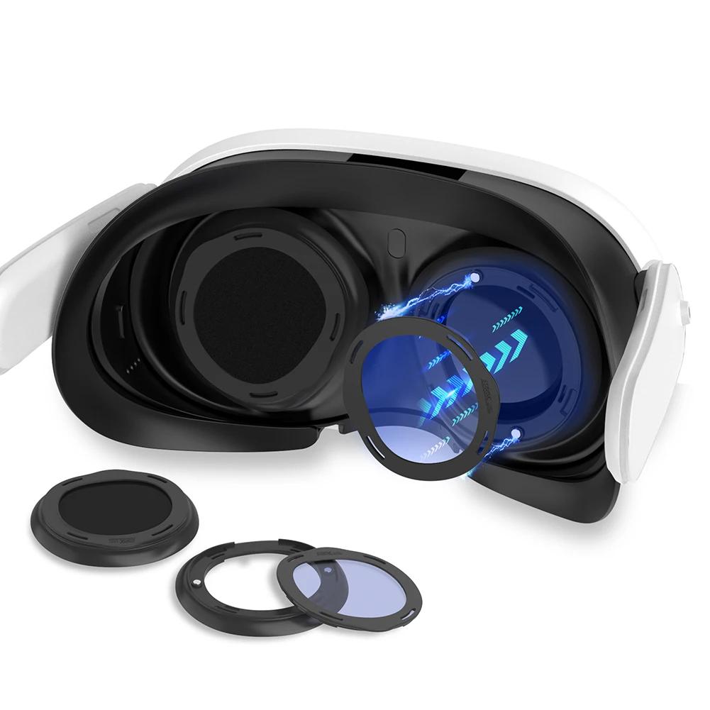 Magnetic Lens Frames for Meta Quest 3 Prescription Lenses Anti Blue Light Nearsighted Lenses Anti-Scratch Ring VR Accessories
