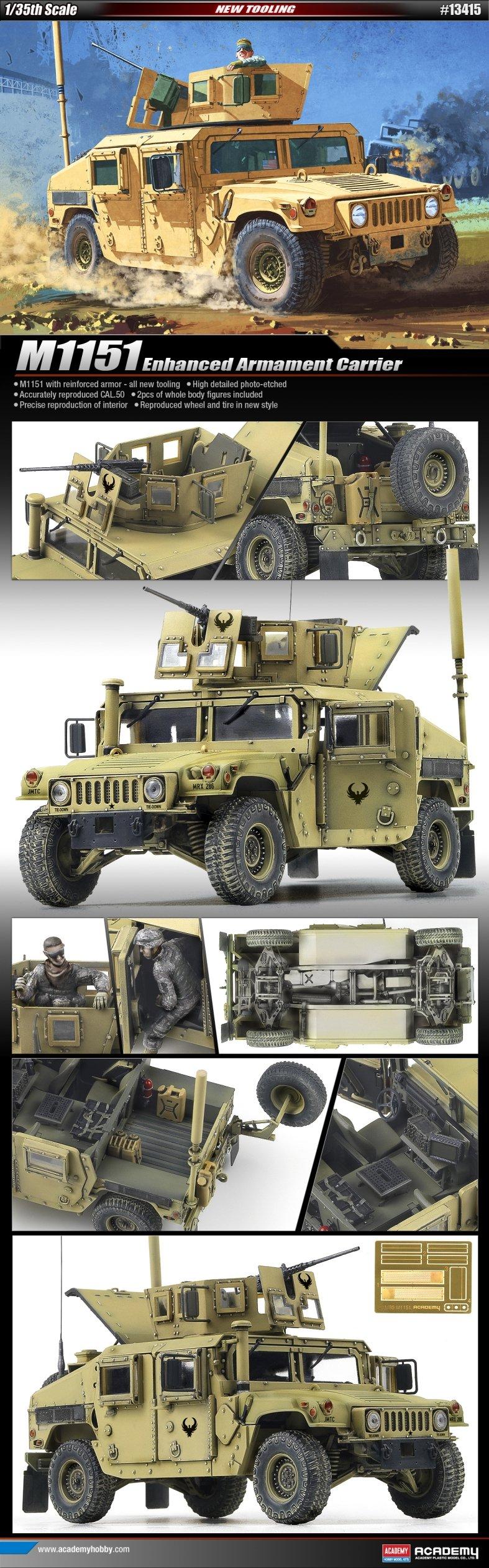 

Academy M1151 Humvee AM13415 Plastic Model 1/35