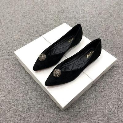 Fashion Green Pointed Toe Low Heel Elegant Shoes For Woman 2024 Black Moccasins Women's Summer Footwear Luxury Leather Casual Chic Point