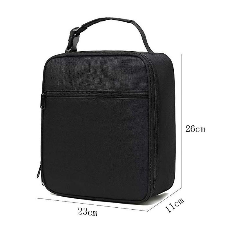 Solid Portable Insulated Thermal Cooler Lunch Bag Fashion Picnic Insulated Travel Food Tote Bags