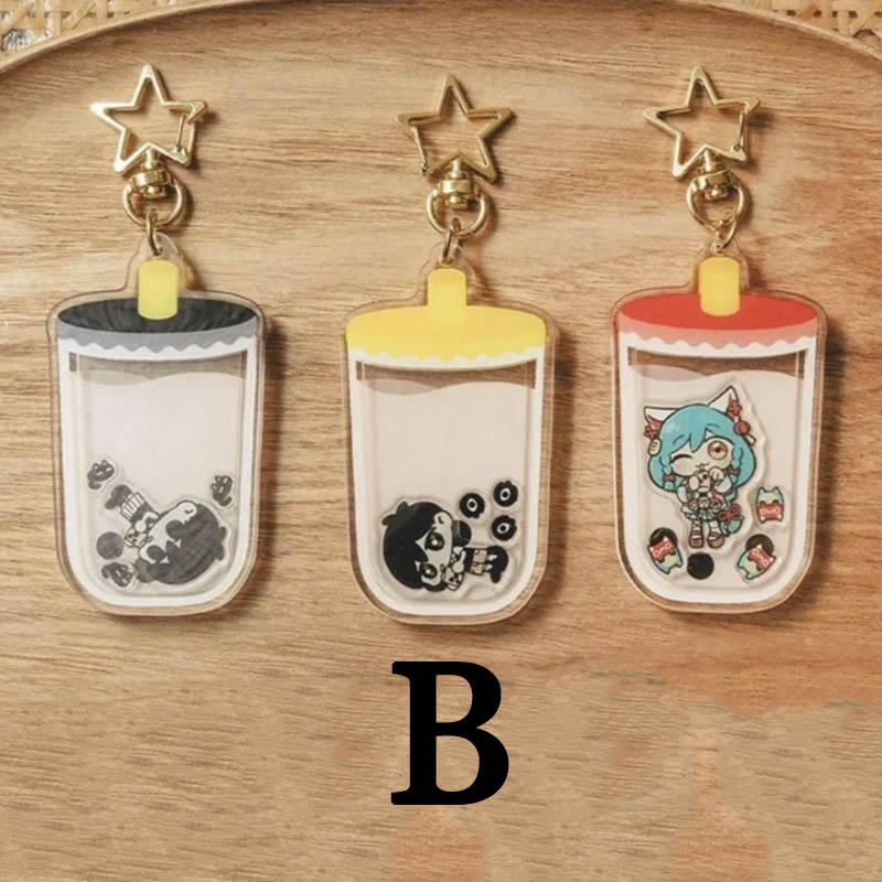 

Game Omori Sunny Basil Cosplay Keychain Kawaii Acrylic Pendant Keyring Key Chain Bag Ornament Accessories Decoration Props