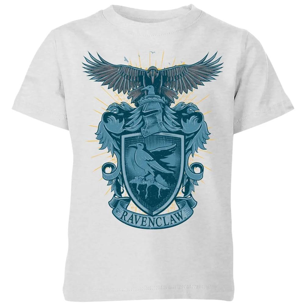 Harry Potter Ravenclaw Drawn Crest Kids  T-Shirt - Grey - 3-4 Years 100