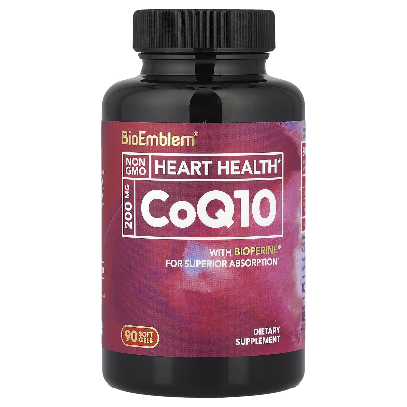 

BioEmblem, CoQ10 with BioPerine®, 90 Softgels
