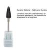 5 Types Ceramic Cylinder Shape Grinding Head Nail Drill Bit for Nail  Polishing Manicure Tools