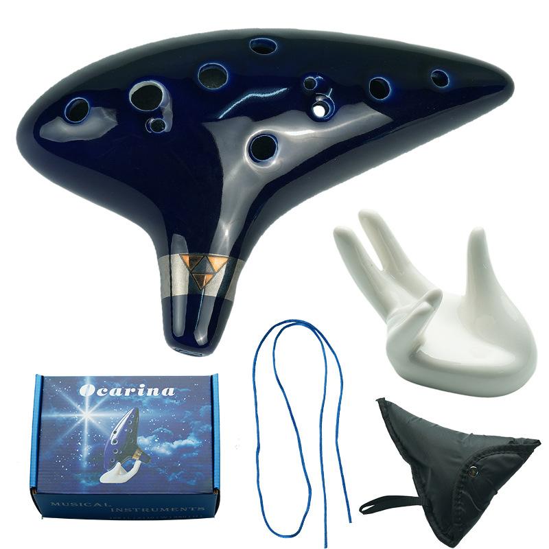 12-otworowa Profesjonalna Ceramiczna Okarina Strojenie AC Instrument Muzyczny dla Początkujących Uczniów Dorosłych Ćwiczenie Występ