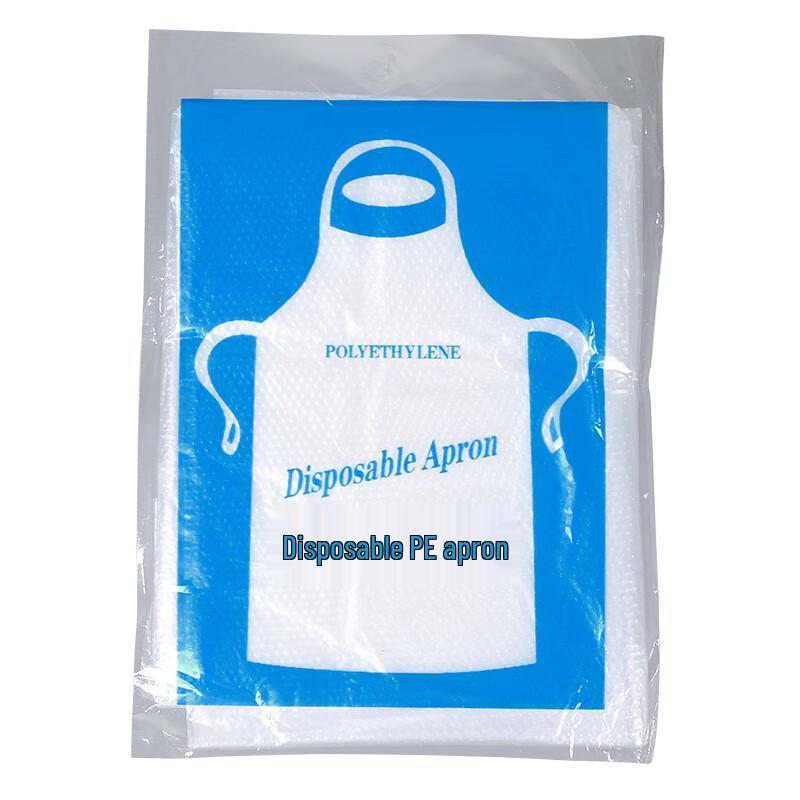 MiaoJie Disposable PE Waterproof Aprons, 100-Pack